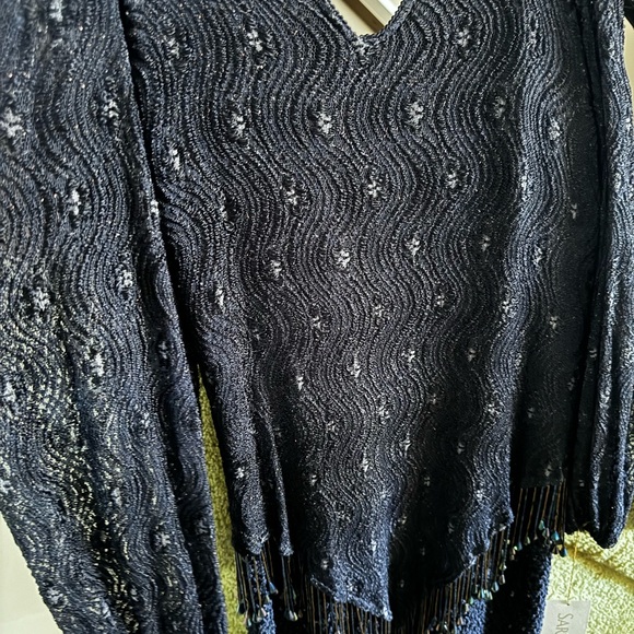 Sara Mique Gorgeous Blue Evening Gown NWT - Picture 5 of 6